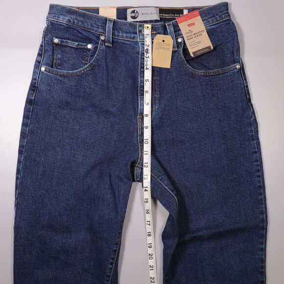 NWT Levi's SILVER TAB High Waisted Mom Jean Blue Denim High Rise Tapered 31x27 - Picture 10 of 10